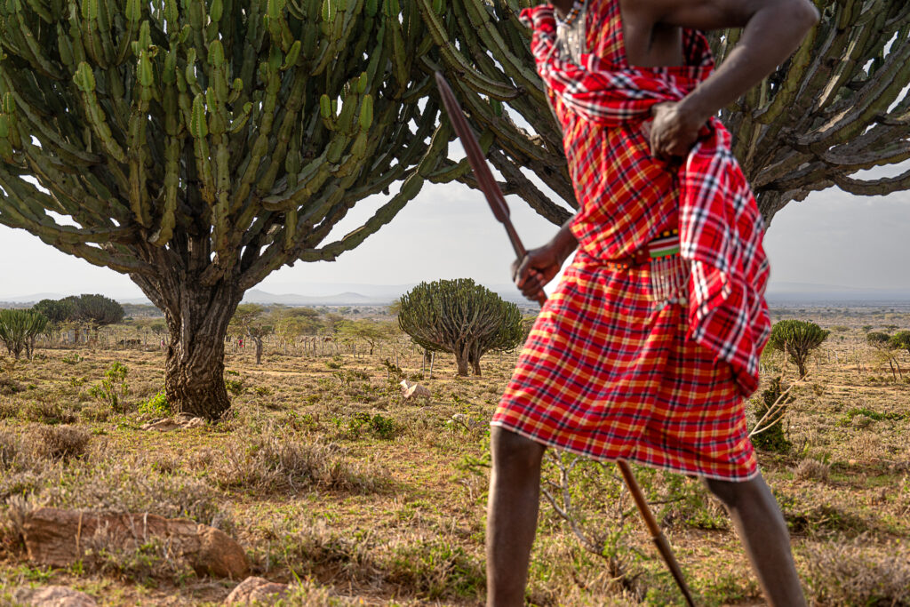 Marche avec les maasai dans les collines de Maji moto